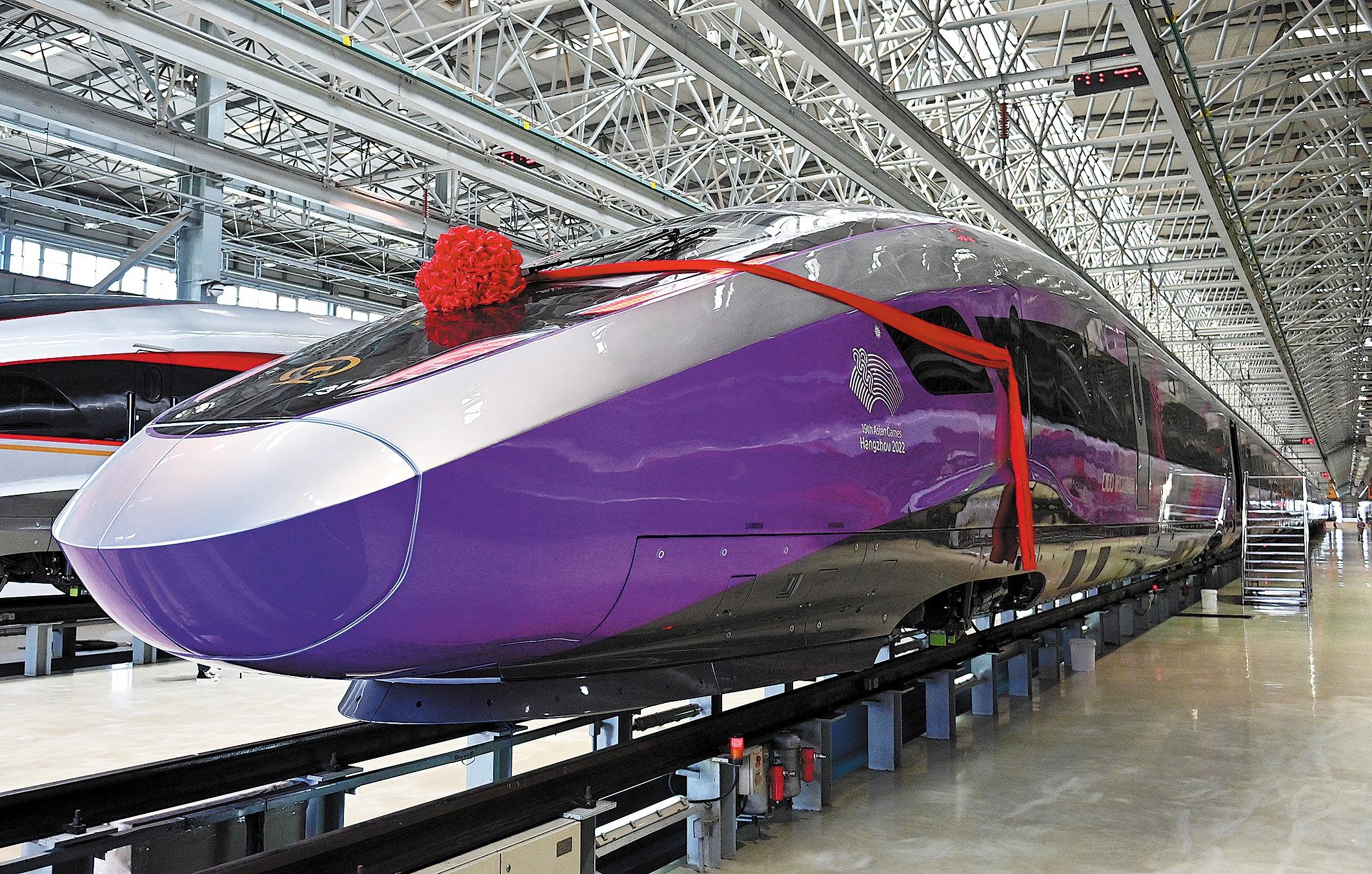 Special bullet train for Asian Games unveiled