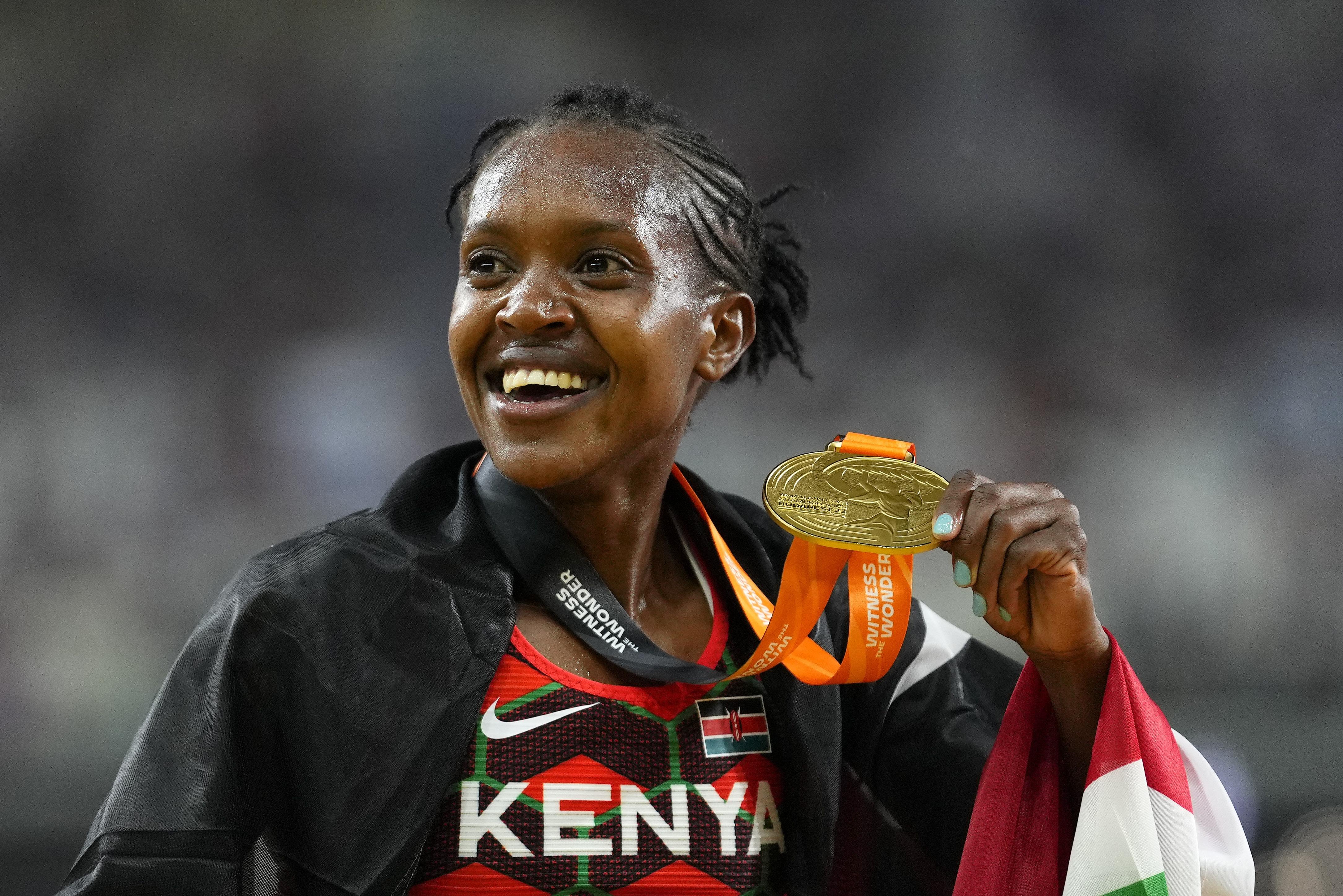 Peerless Kipyegon Cruises To Third 1500m World Gold