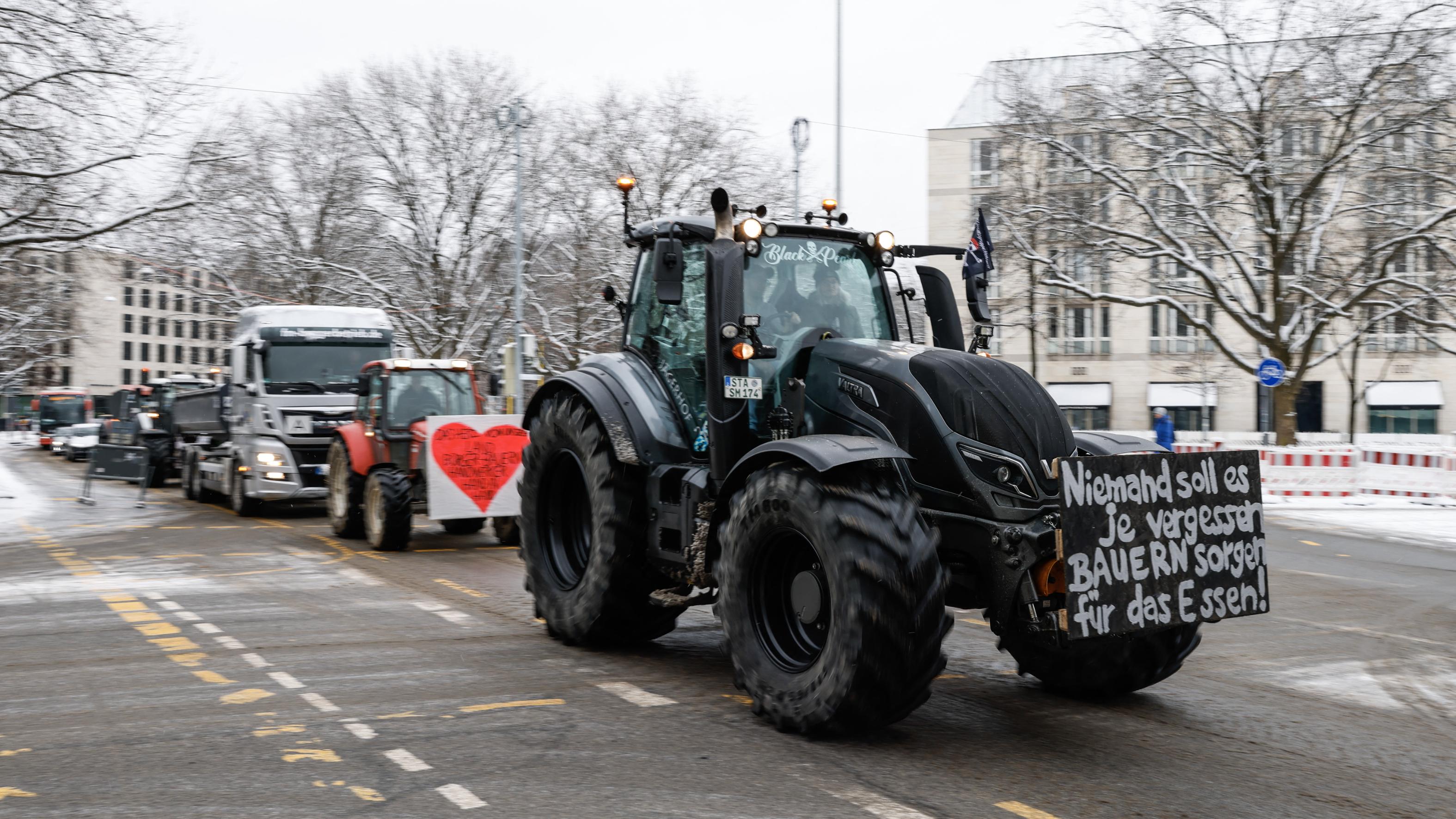 German Farmers Blockade Roads To Protest Subsidy Cuts