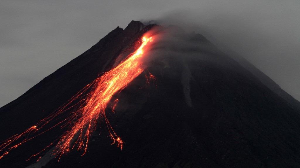 Indonesia's Merapi volcano erupts, releasing lava 24 times